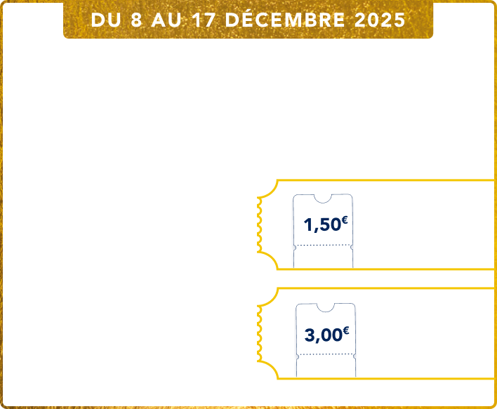 Bloc décrivant la date de jeu et les cadeaux
